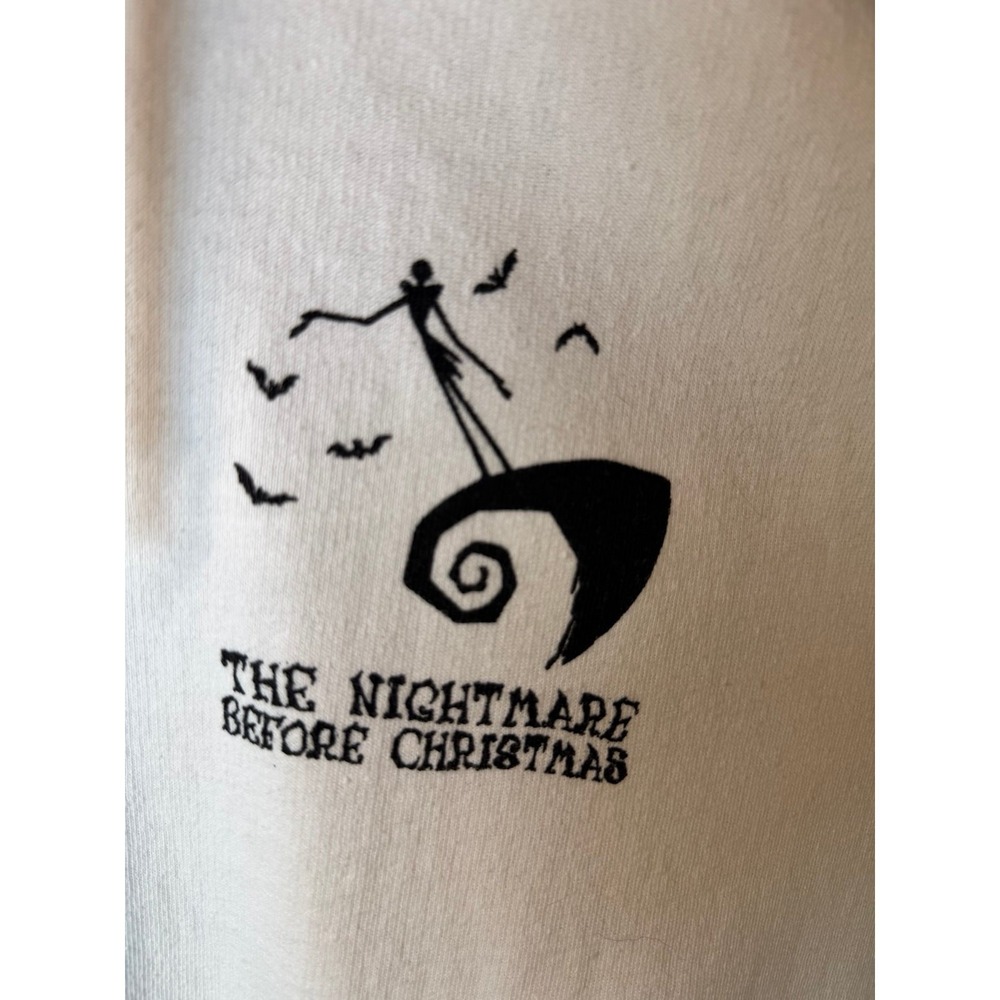 Disney Nightmare Before Christmas Jack Skellington White Hoodie M
